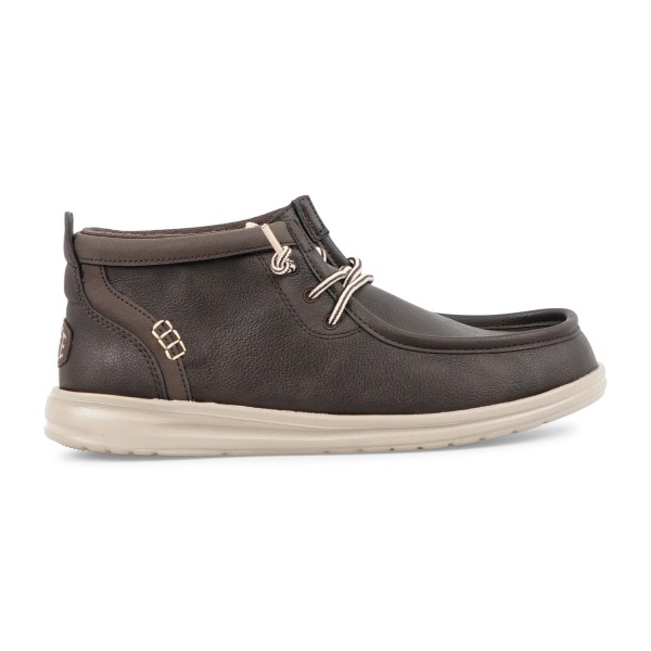Hey Dude - Stivaletto Wally Mid GripR marrone in ecopelle per uomo | 42051/2iv