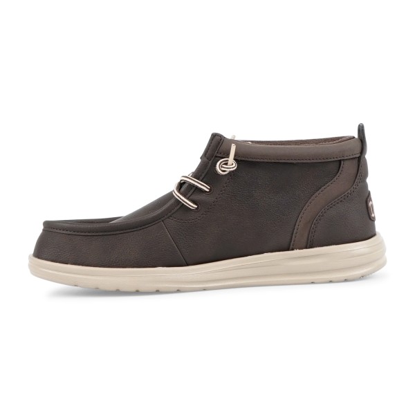 Hey Dude - Stivaletto Wally Mid GripR marrone in ecopelle per uomo | 42051/2iv