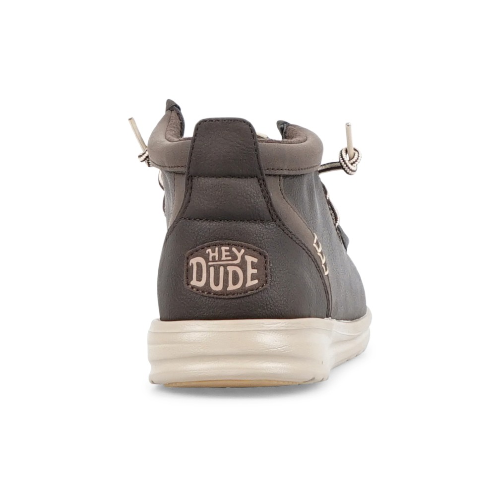 Hey Dude - Stivaletto Wally Mid GripR marrone in ecopelle per uomo | 42051/2iv