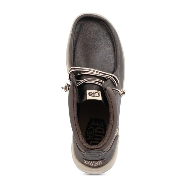 Hey Dude - Stivaletto Wally Mid GripR marrone in ecopelle per uomo | 42051/2iv
