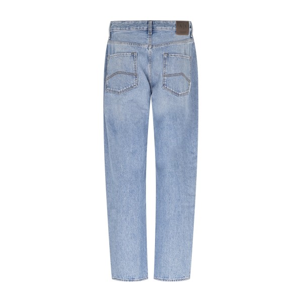 Armani Exchange - Jeans denim chiaro 5 tasche loose tapered per uomo | xm000075