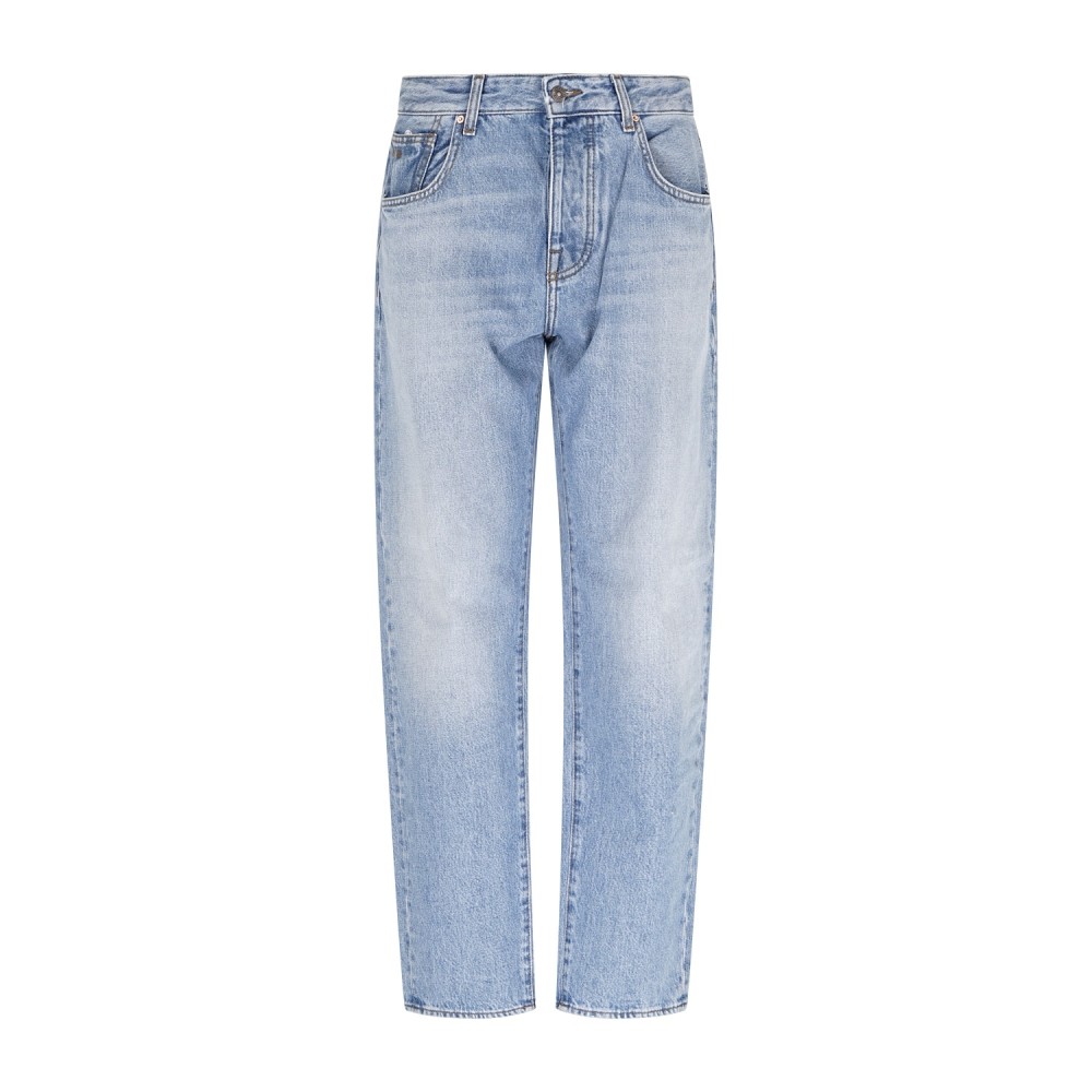Armani Exchange - Jeans denim chiaro 5 tasche loose tapered per uomo | xm000075