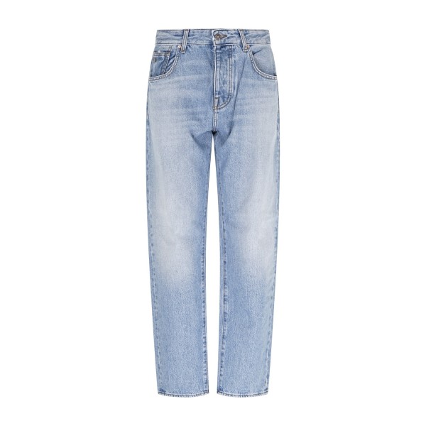 Armani Exchange - Jeans denim chiaro 5 tasche loose tapered per uomo | xm000075