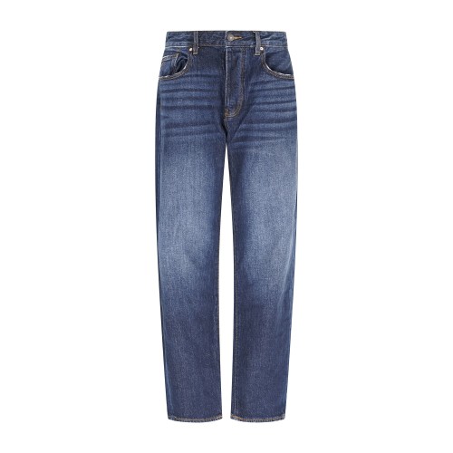 Armani Exchange - Jeans denim scuro 5 tasche loose tapered per uomo | xm000075