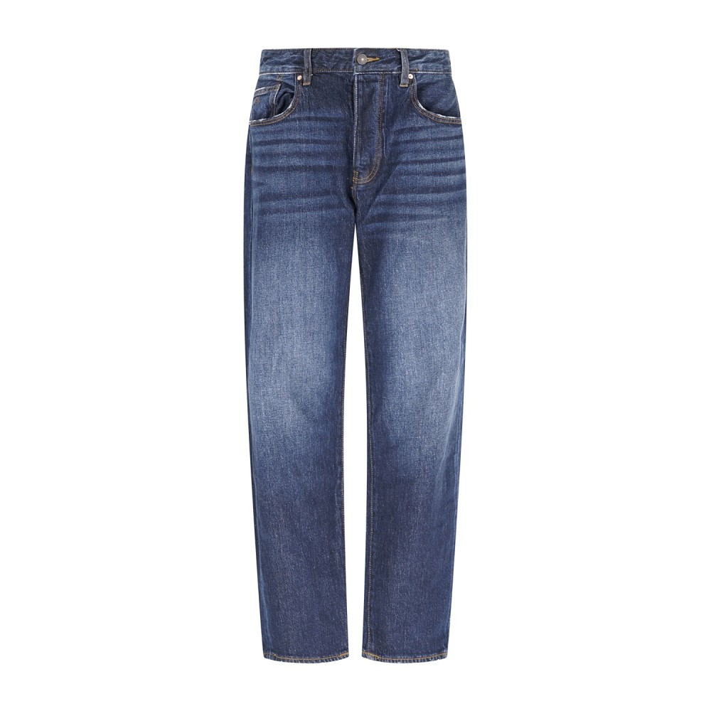 Armani Exchange - Jeans denim scuro 5 tasche loose tapered per uomo | xm000075