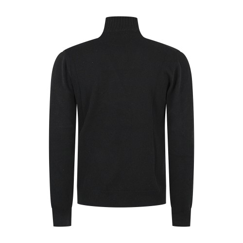 Roy Roger's - Dolcevita nero in lana e cashmere per uomo | rru775ct48xxxx c0020 2