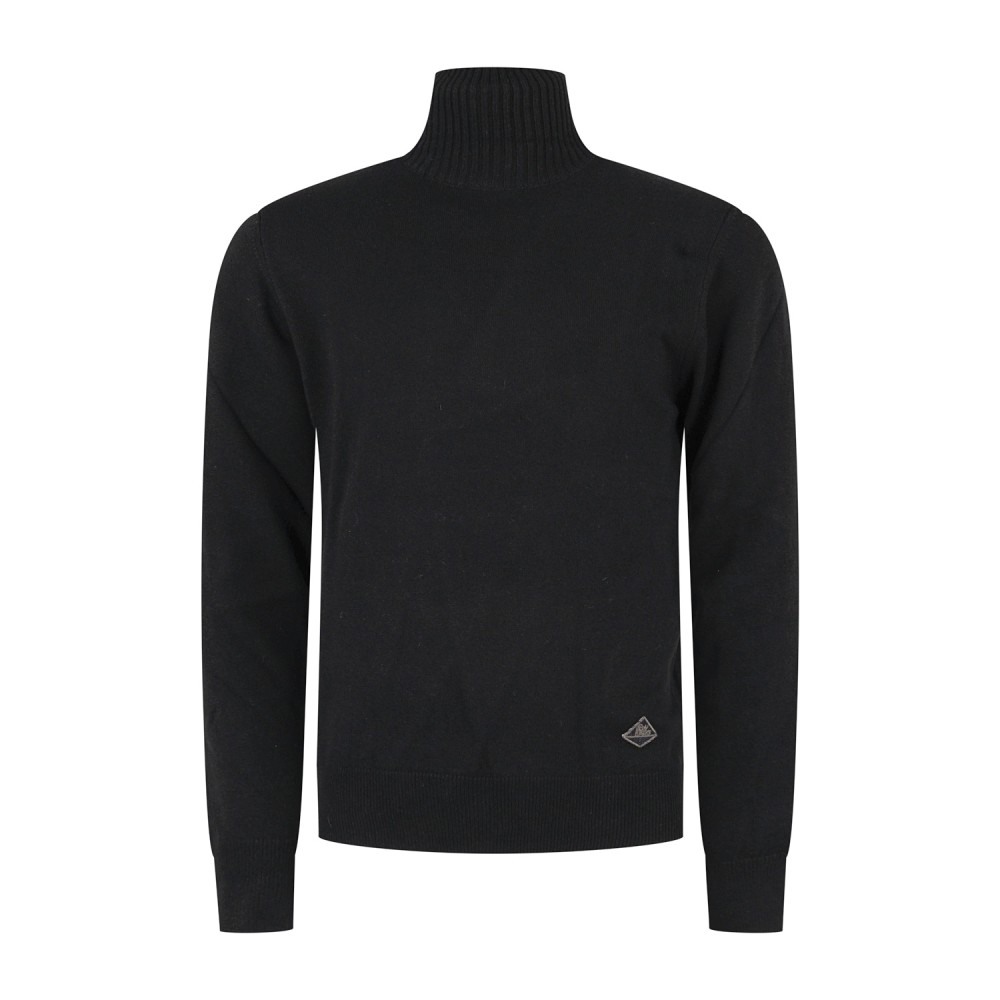 Roy Roger's - Dolcevita nero in lana e cashmere per uomo | rru775ct48xxxx c0020