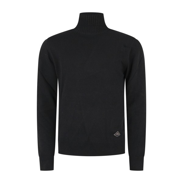 Roy Roger's - Dolcevita nero in lana e cashmere per uomo | rru775ct48xxxx c0020