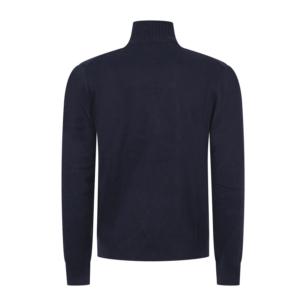 Roy Roger's - Dolcevita blu in lana e cashmere per uomo | rru775ct48xxxx c0048