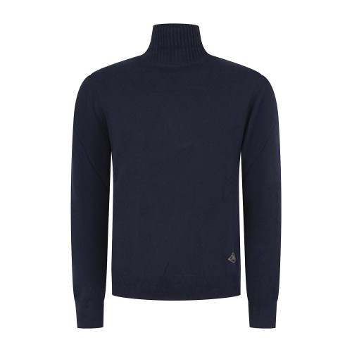 Roy Roger's - Dolcevita blu in lana e cashmere per uomo | rru775ct48xxxx c0048