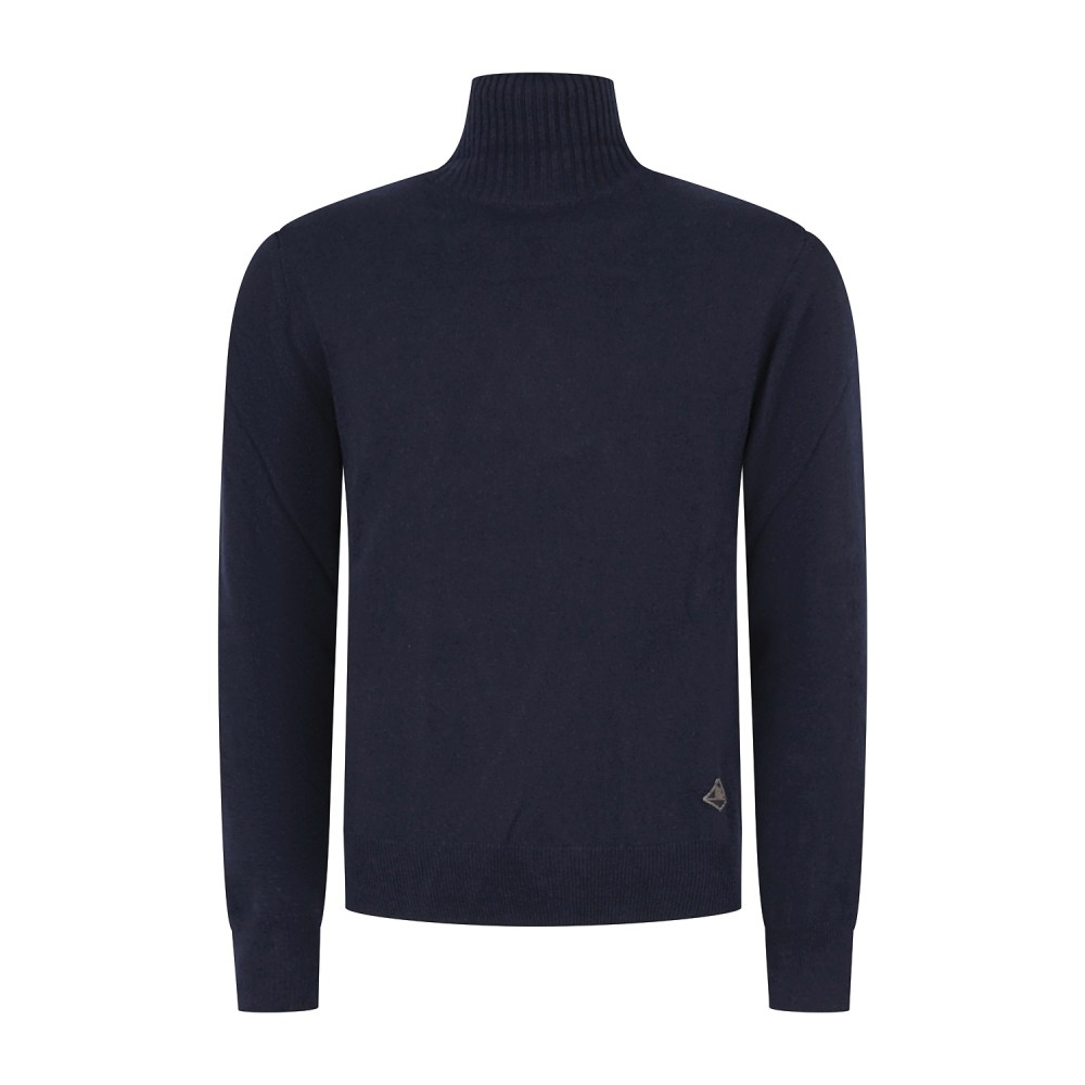 Roy Roger's - Dolcevita blu in lana e cashmere per uomo | rru775ct48xxxx c0048