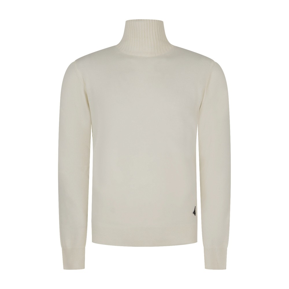 Roy Roger's | Dolcevita bianco in lana e cashmere per uomo