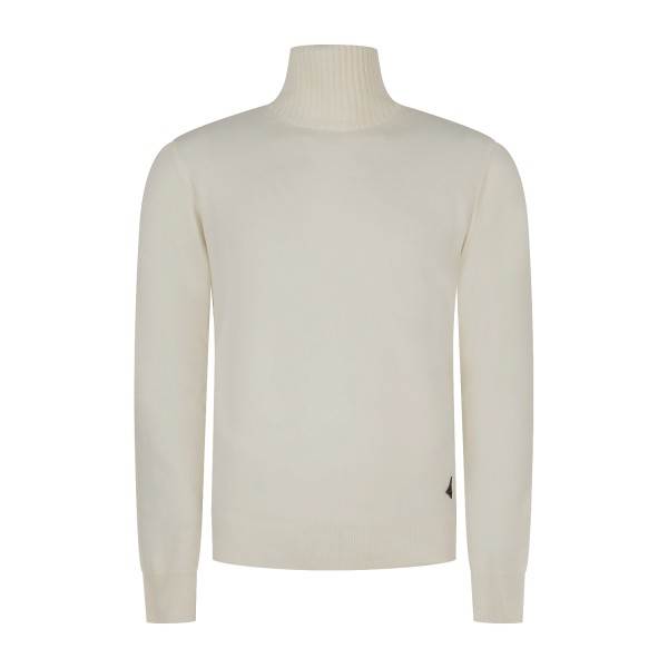 Roy Roger's | Dolcevita bianco in lana e cashmere per uomo