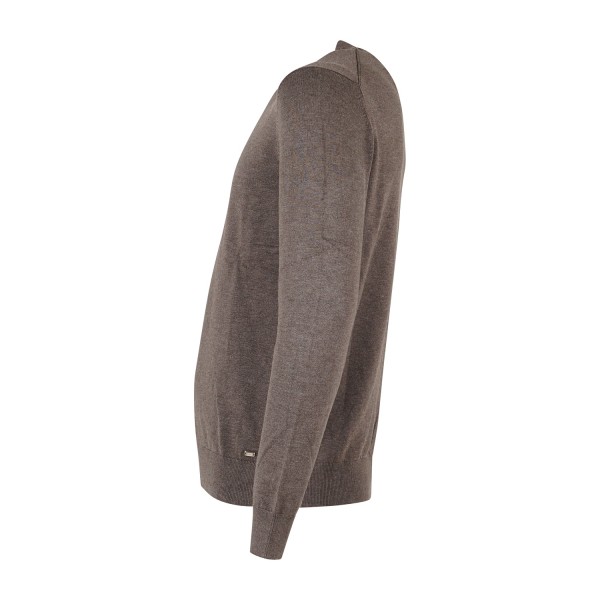 Markup - Lupetto marrone in viscosa slim fit per uomo | mk20012 marrone