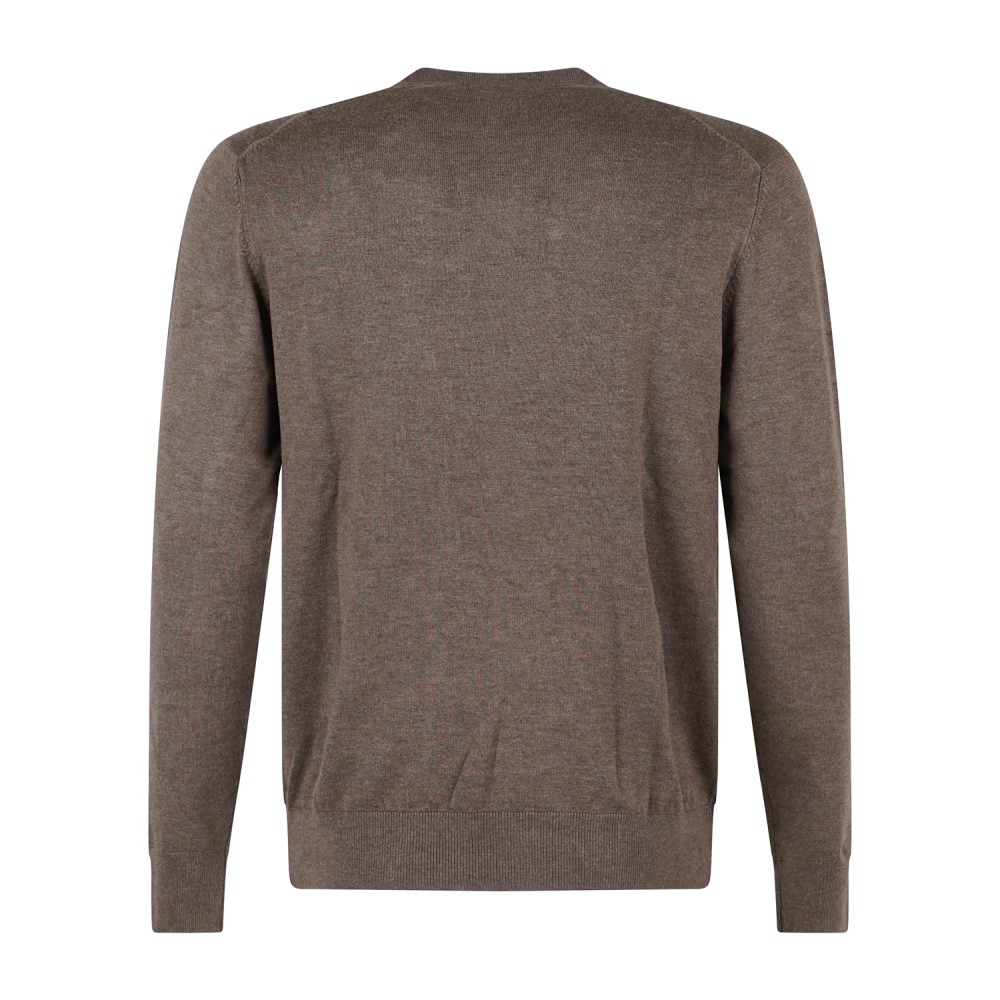 Markup - Lupetto marrone in viscosa slim fit per uomo | mk20012 marrone