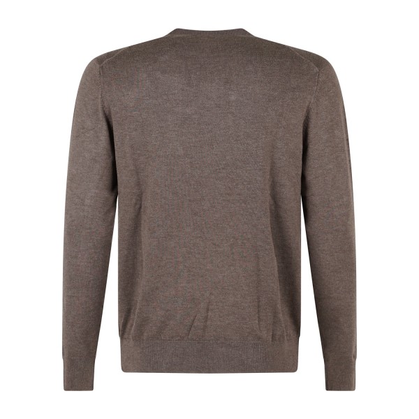 Markup - Lupetto marrone in viscosa slim fit per uomo | mk20012 marrone
