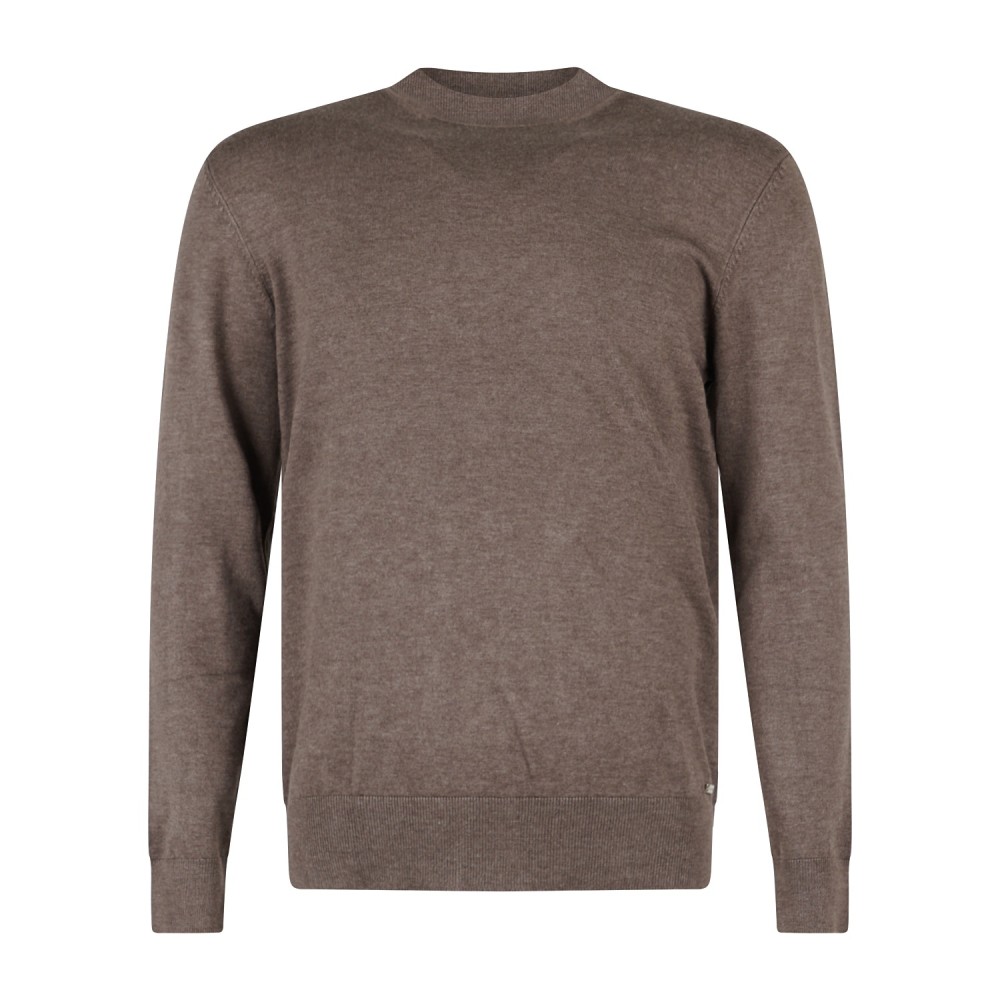 Markup - Lupetto marrone in viscosa slim fit per uomo | mk20012 marrone