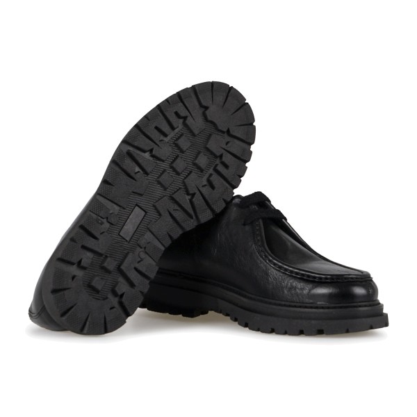 Antica Cuoieria - Scarpa Derby WAX nera in pelle per uomo | 23156-w-vu1 wax nero