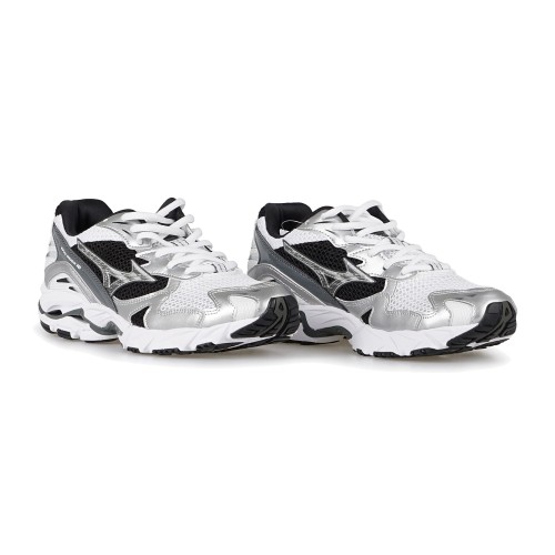 Mizuno - Sneakers grigia Wave Rider 10 in nylon e pelle scamosciata per uomo | 2
