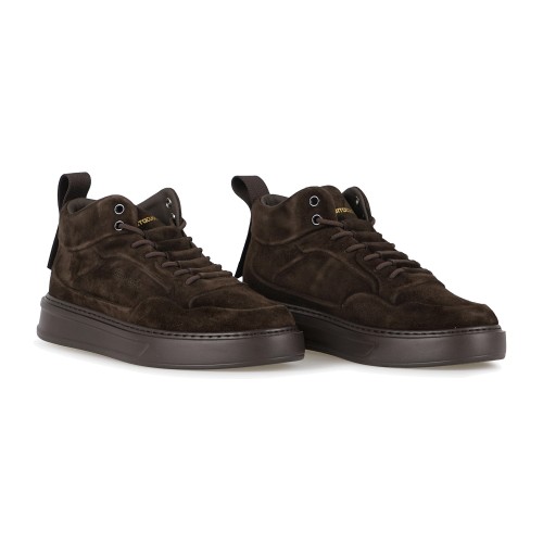 Barracuda - Sneaker alta marrone in camoscio Phoenix Mid per uomo | bu3652 2