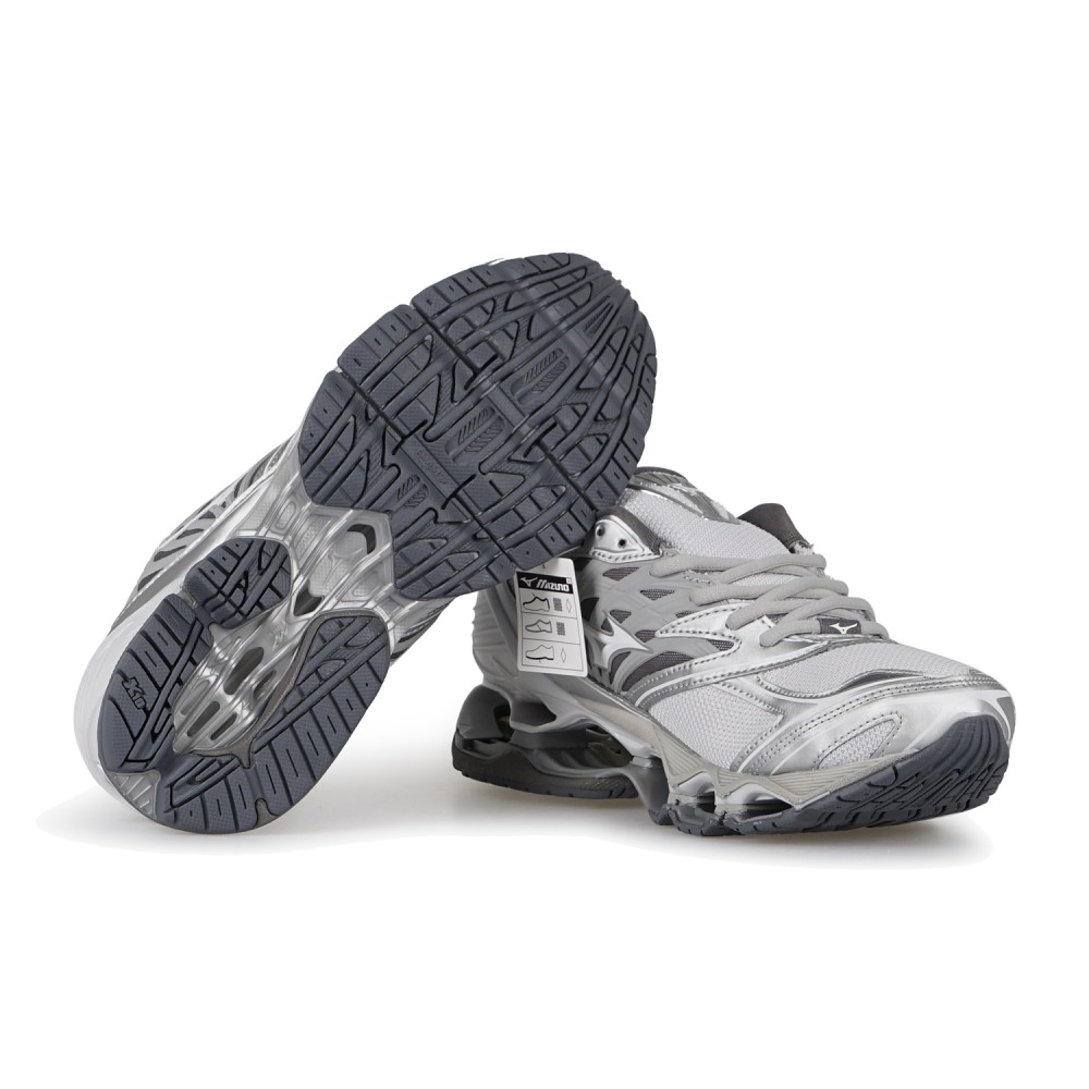 Mizuno - Sneaker bianco Wave Prophecy LS mesh traspirante per uomo | d1ga3337