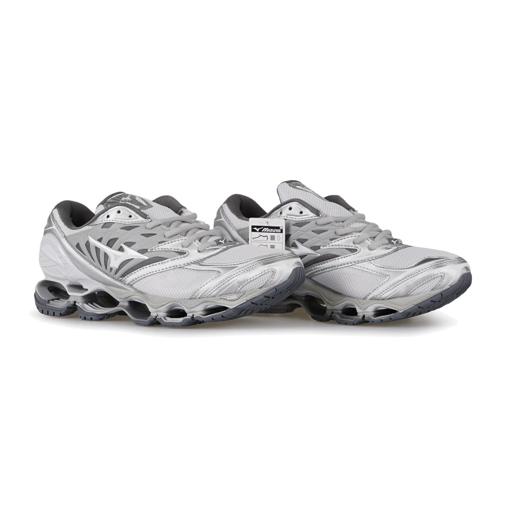 Mizuno - Sneaker bianco Wave Prophecy LS mesh traspirante per uomo | d1ga3337