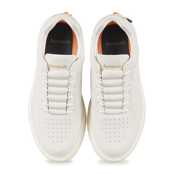 Barracuda - Sneaker slip-on bianca in pelle Phoenix per uomo | bu3510