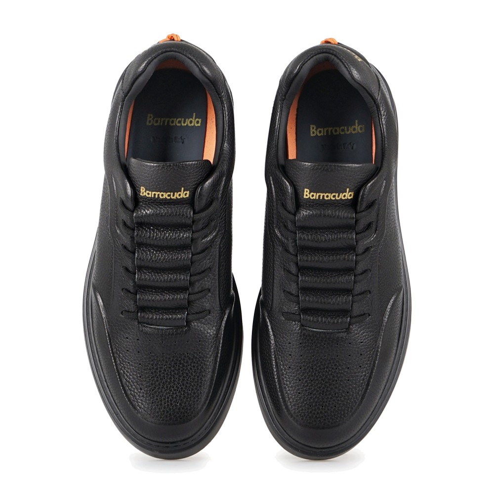 Barracuda - Sneaker slip-on nera in pelle Phoenix per uomo | bu3510a v2899 nero