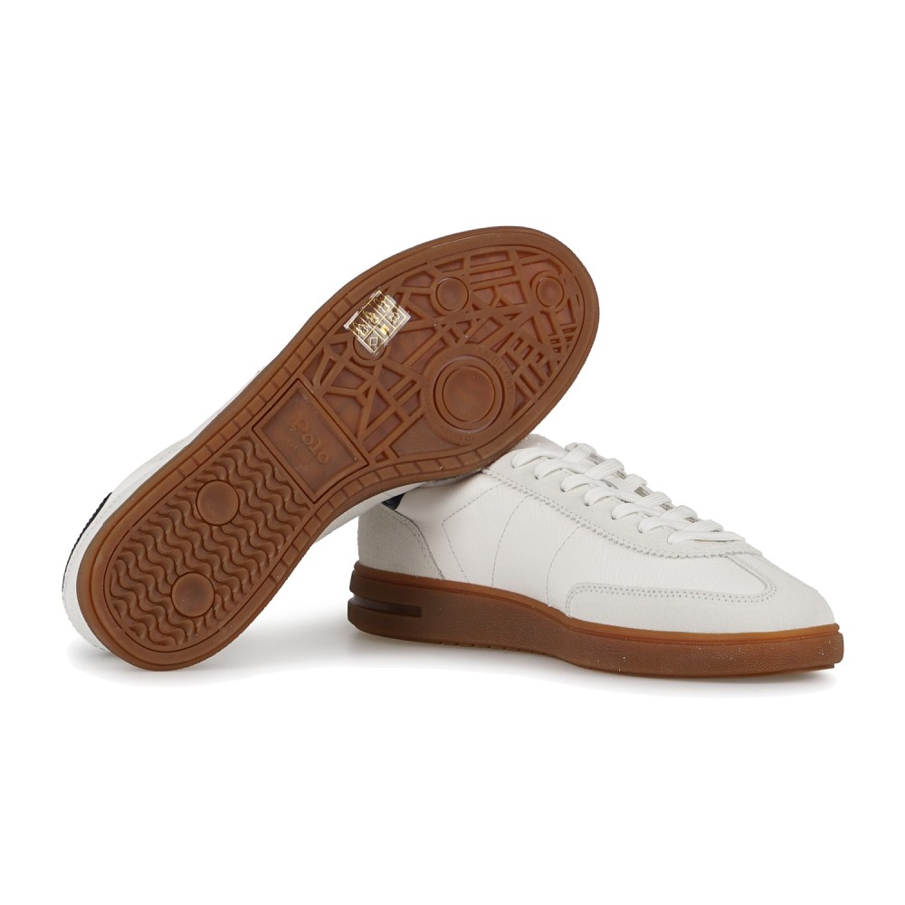 Polo Ralph Lauren - Sneakers Bedford bianca in pelle camoscio per uomo |