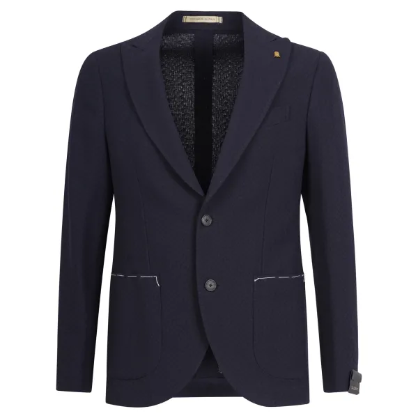 Sartoria Latorre - Giacca blu lavorata per uomo | f86 u70284