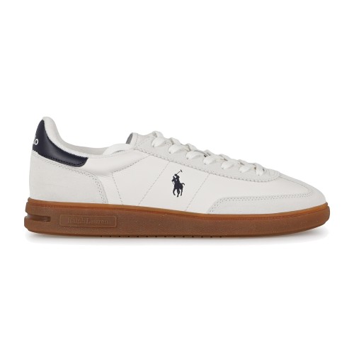 Polo Ralph Lauren - Sneakers Bedford bianca in pelle camoscio per uomo |