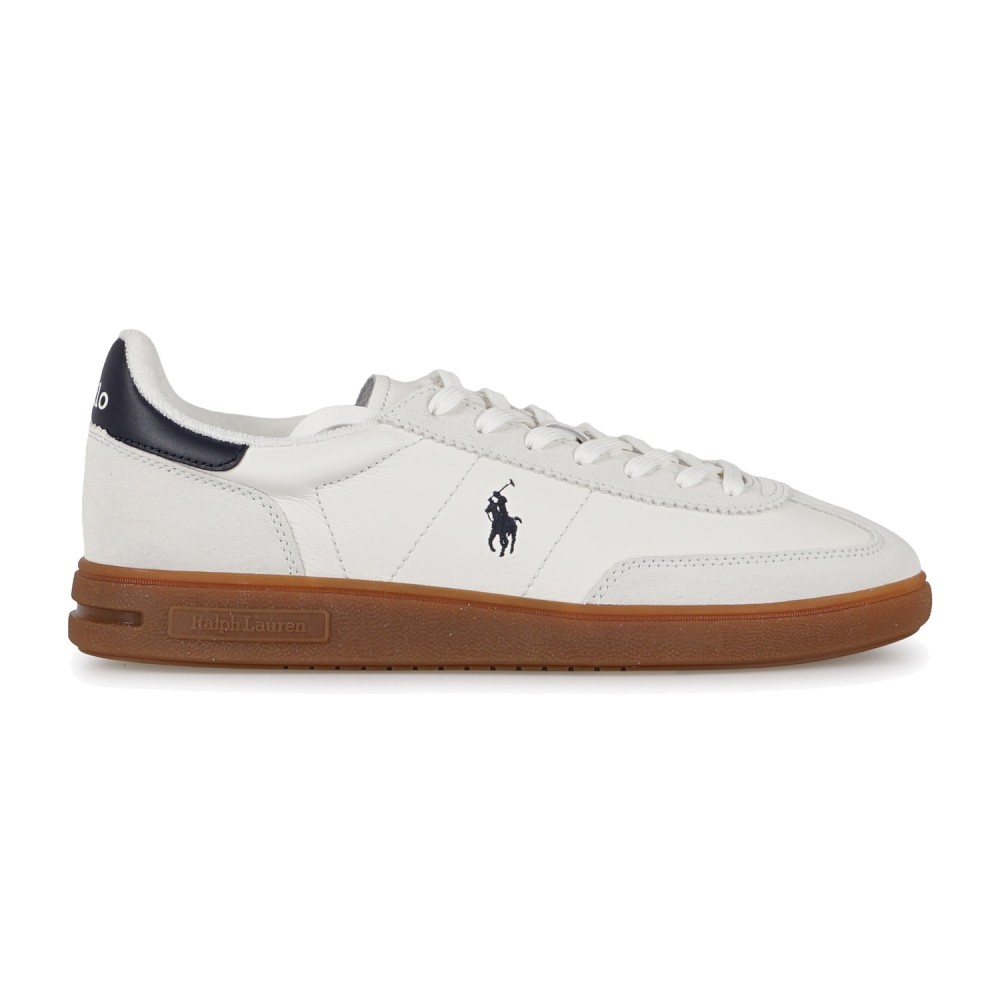 Polo Ralph Lauren - Sneakers Bedford bianca in pelle camoscio per uomo |