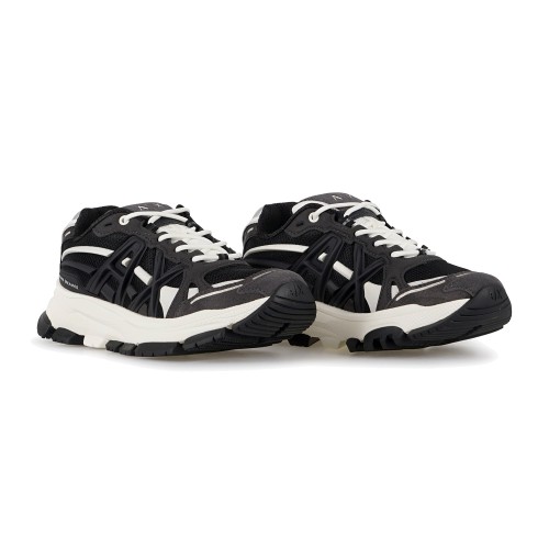 Armani Exchange - Sneakers multicolore in mesh e camoscio con patch logo 2