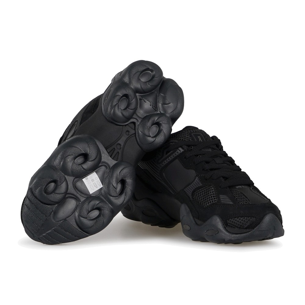 Polo Ralph Lauren - Sneakers Trackster 300 nera in pelle per uomo | 809p1575001
