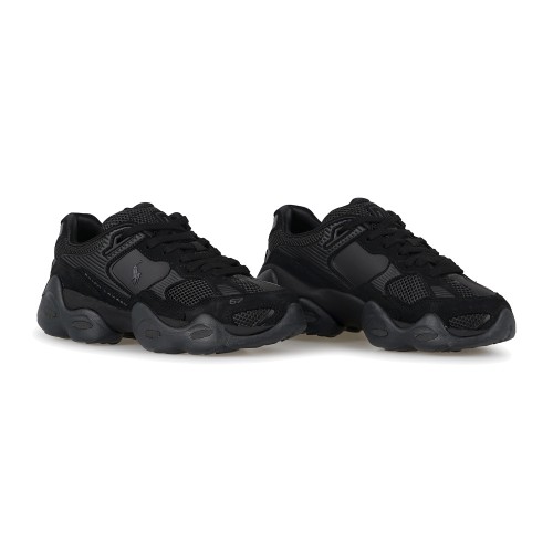 Polo Ralph Lauren - Sneakers Trackster 300 nera in pelle per uomo | 809p1575001 2
