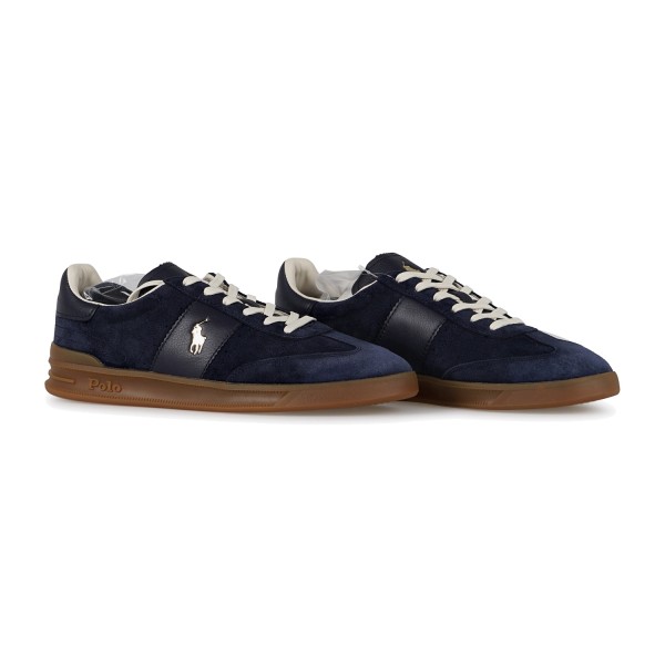 Polo Ralph Lauren - Sneakesr Heritage Aera blu in nylon camoscio per uomo |