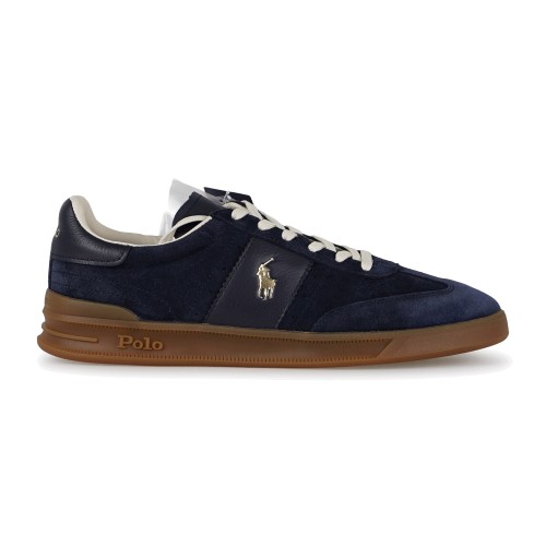 Polo Ralph Lauren - Sneakesr Heritage Aera blu in nylon camoscio per uomo |