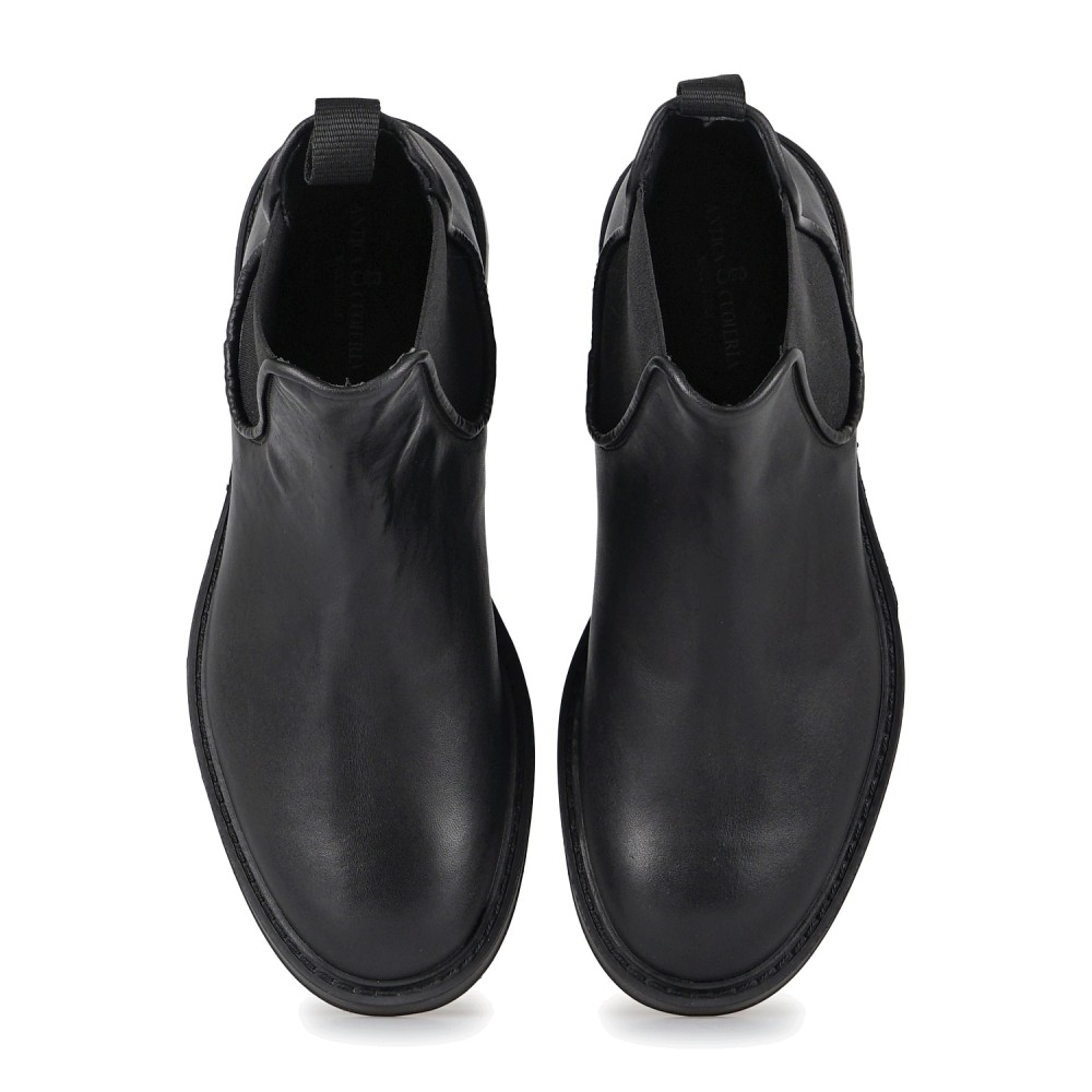 Antica Cuoieria - Stivaletto Parma nero in pelle per uomo | 23048-p-vs9 parma