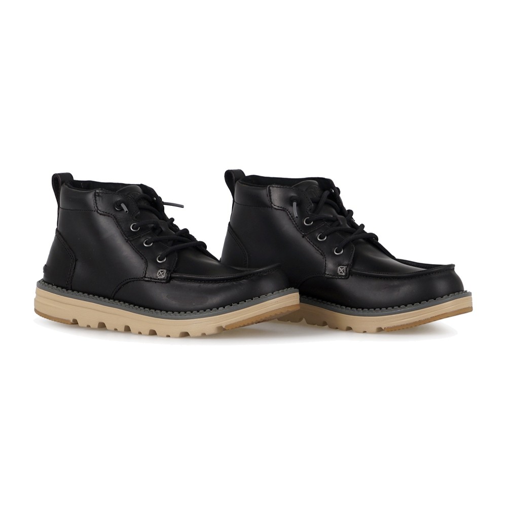 Hey Dude - Stivaletto Flint Boot nero in pelle per uomo | 45878/0c4 flint boot