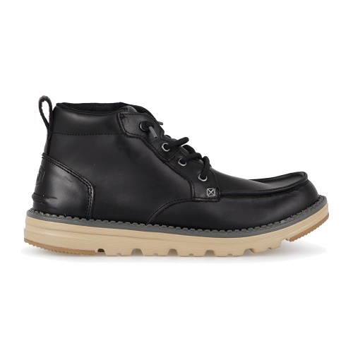 Hey Dude - Stivaletto Flint Boot nero in pelle per uomo | 45878/0c4 flint boot
