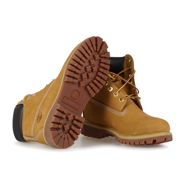 Timberland - Stivale giallo Premium 6 Inch impermeabile in nabuk con lacci per