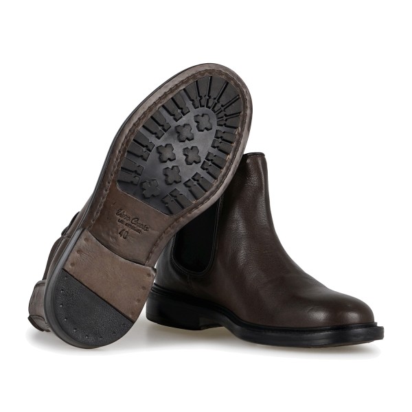 Antica Cuoieria - Stivaletto Wax marrone in pelle per uomo | 23053-w-vr6 wax