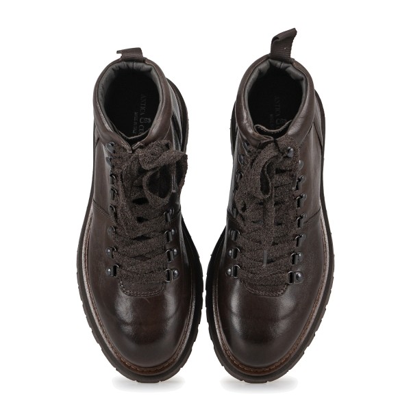 Antica Cuoieria - Stivaletto WAX marrone in pelle per uomo | 23157-w-vu1 wax