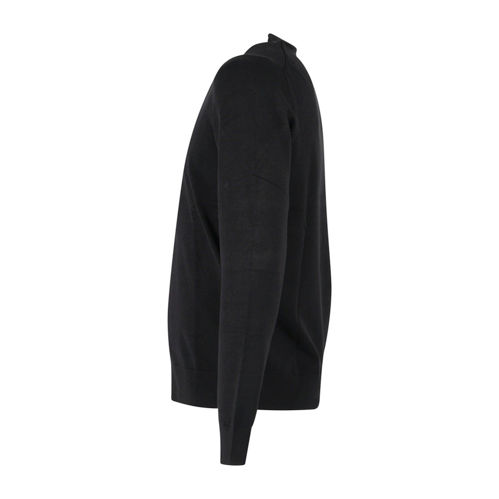 Markup - Lupetto nero in viscosa slim fit per uomo | mk20012 nero
