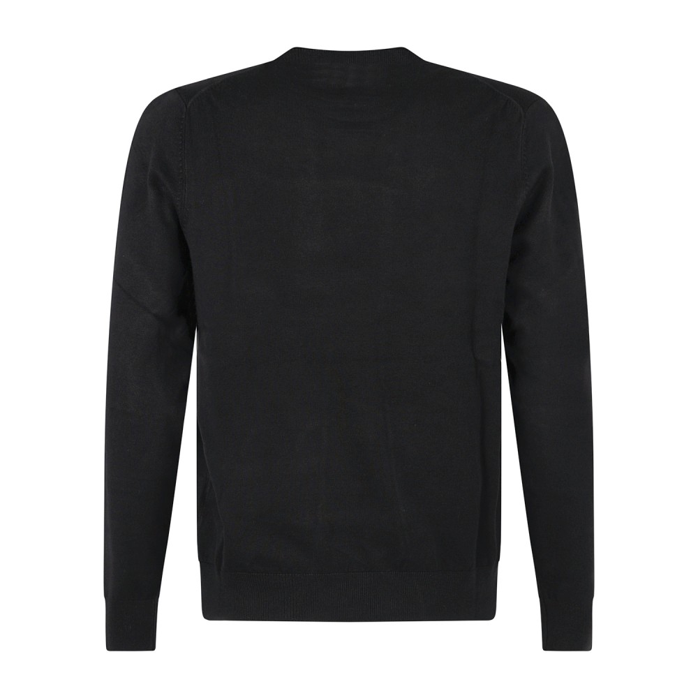 Markup - Lupetto nero in viscosa slim fit per uomo | mk20012 nero