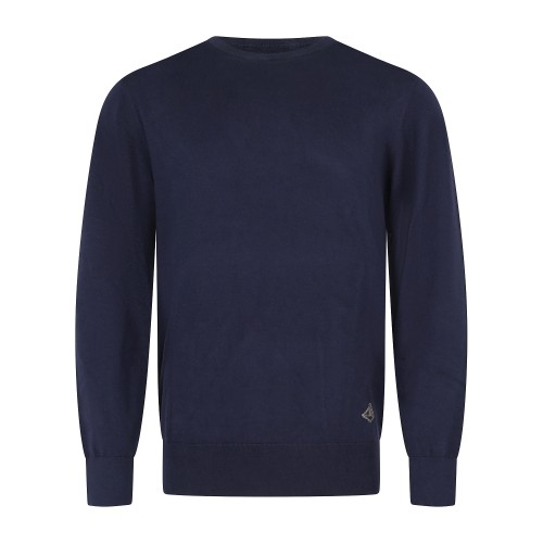 Roy Roger's - Maglione girocollo blu in cotone per uomo | rru502cv38xxxx c0048