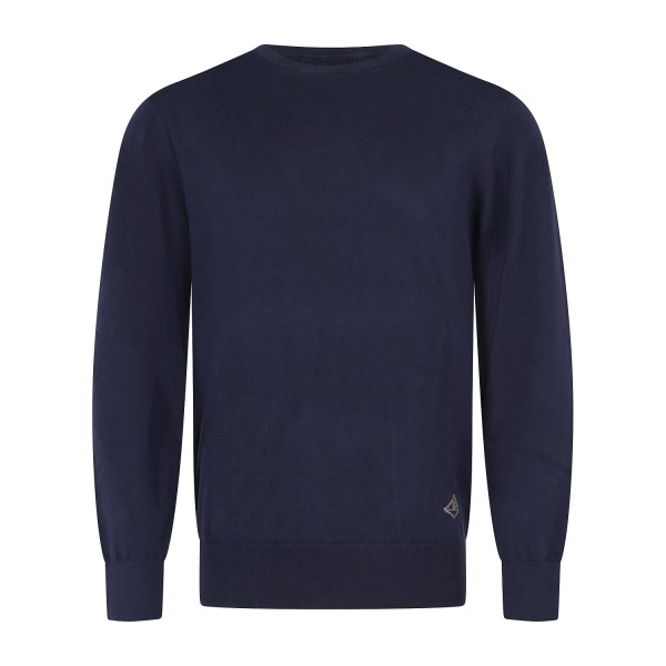 Roy Roger's - Maglione girocollo blu in cotone per uomo | rru502cv38xxxx c0048