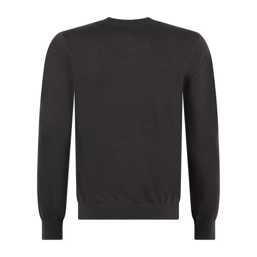 Armani Exchange - Maglione girocollo grigio in misto lana regular fit per uomo 2