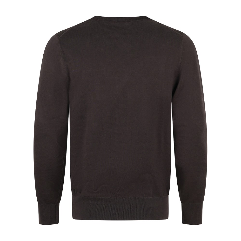 Roy Roger's - Maglione girocollo marrone in cotone per uomo | rru502cv38xxxx