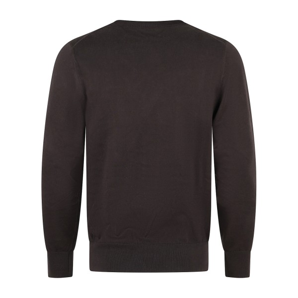 Roy Roger's - Maglione girocollo marrone in cotone per uomo | rru502cv38xxxx